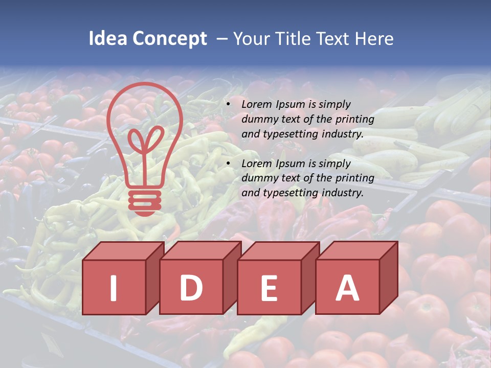 Zucchini Vegetarian Vitamins PowerPoint Template