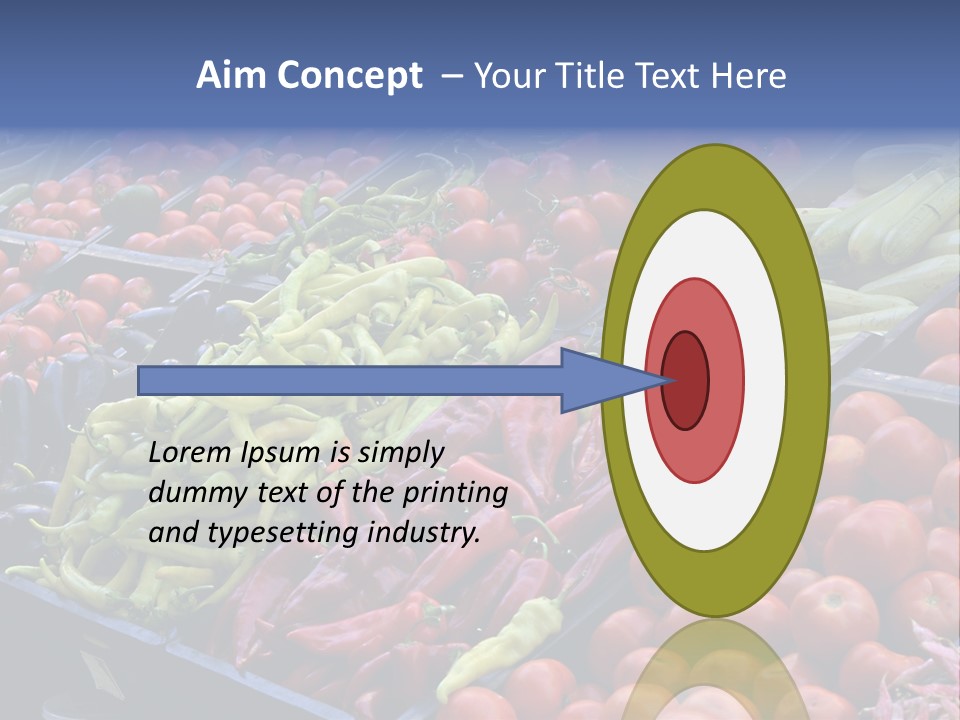 Zucchini Vegetarian Vitamins PowerPoint Template