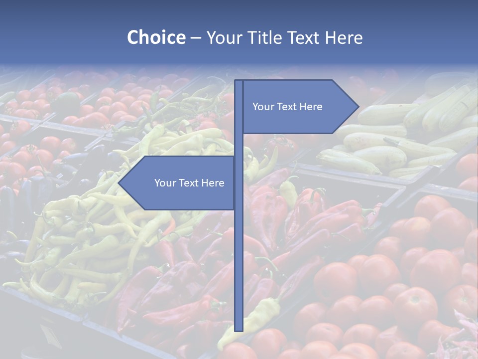 Zucchini Vegetarian Vitamins PowerPoint Template