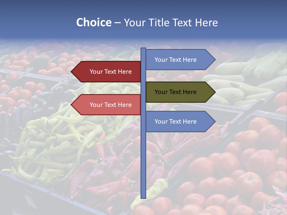Zucchini Vegetarian Vitamins PowerPoint Template