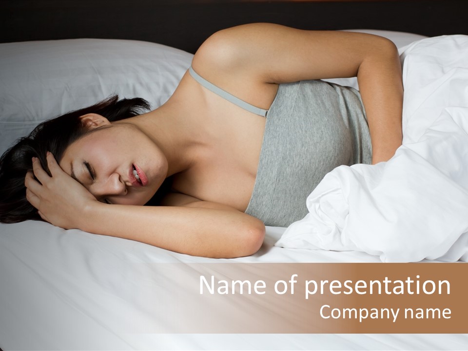 Unwell Stress Frowning PowerPoint Template