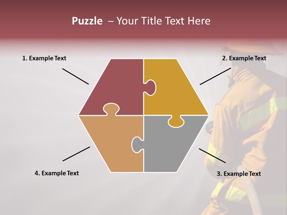 Yellow Background Gear PowerPoint Template