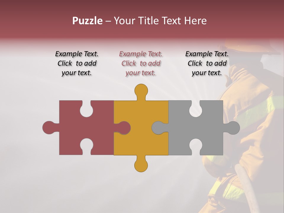 Yellow Background Gear PowerPoint Template