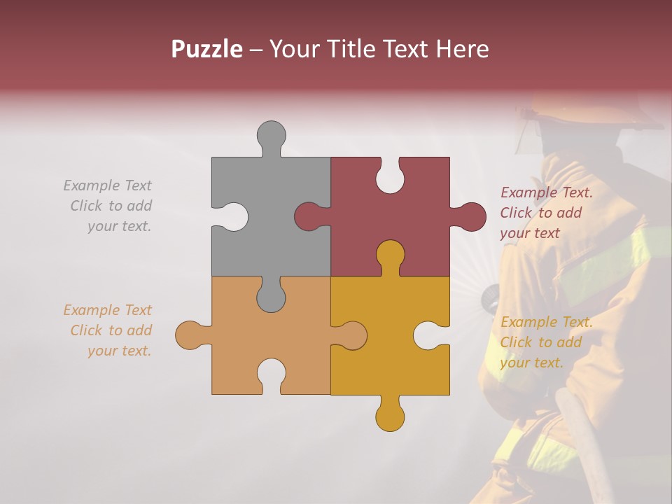 Yellow Background Gear PowerPoint Template