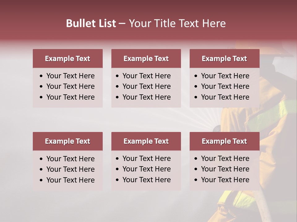 Yellow Background Gear PowerPoint Template