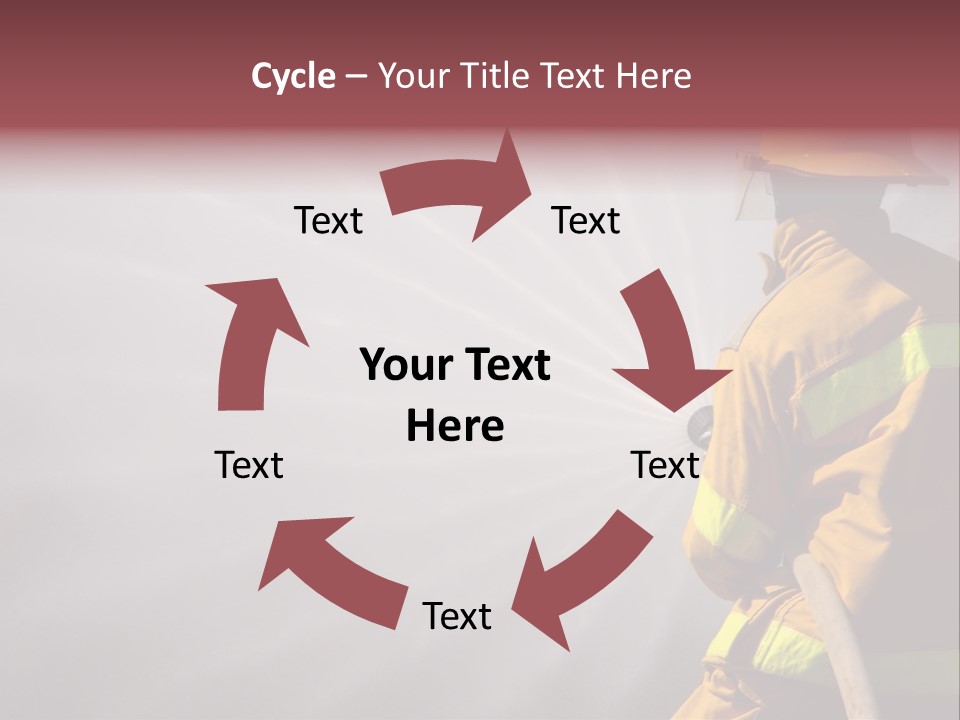 Yellow Background Gear PowerPoint Template