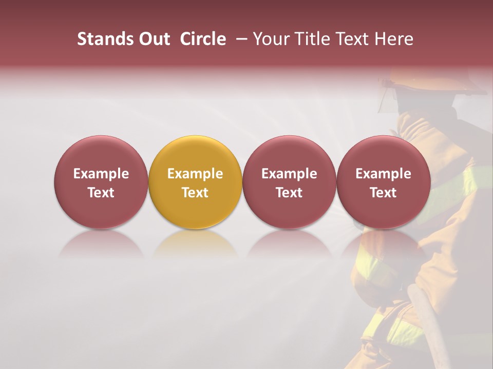 Yellow Background Gear PowerPoint Template