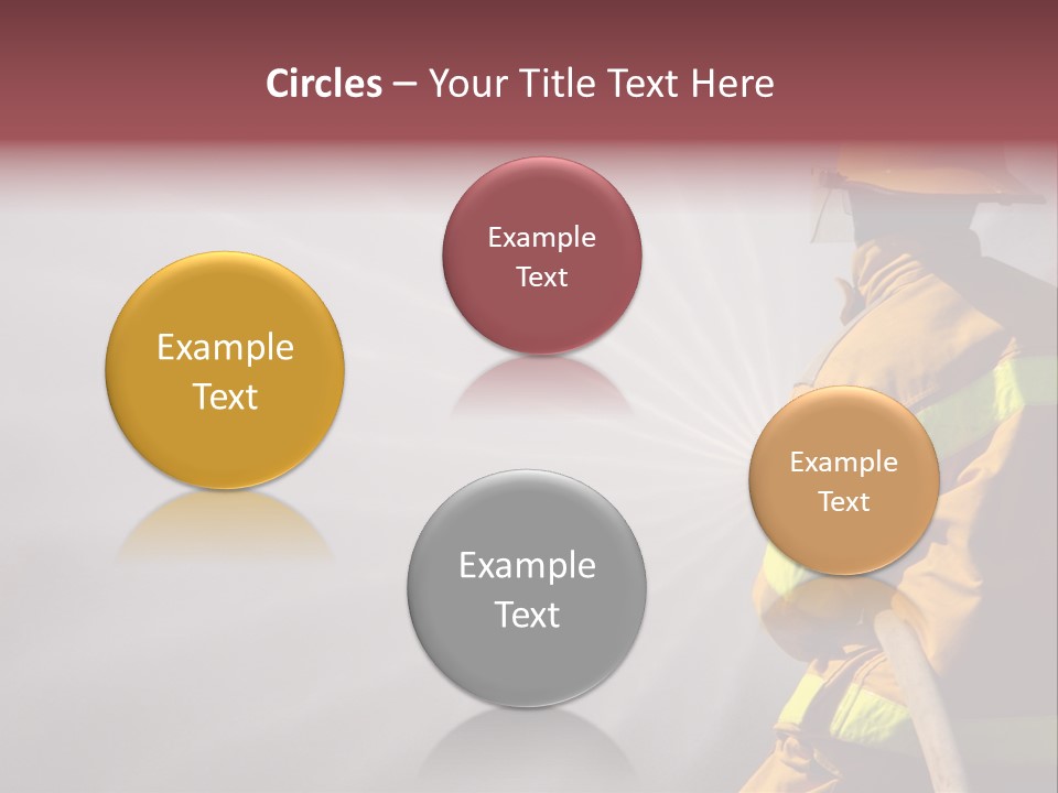 Yellow Background Gear PowerPoint Template