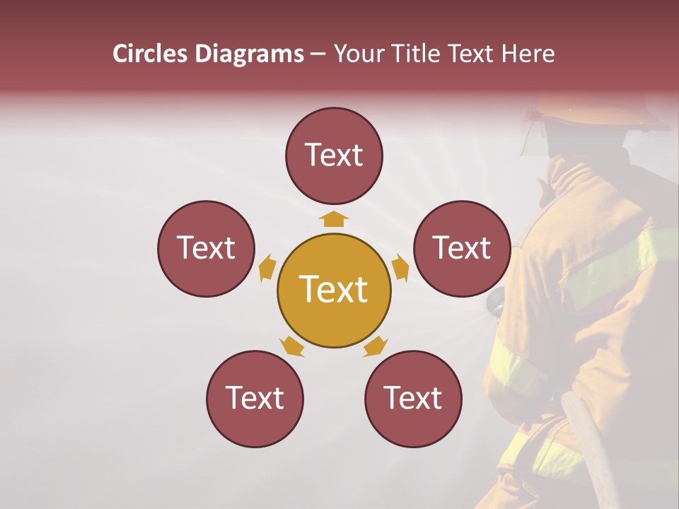 Yellow Background Gear PowerPoint Template