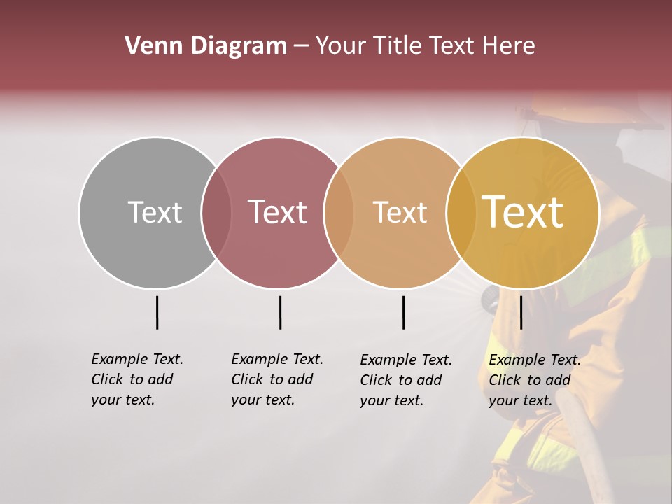 Yellow Background Gear PowerPoint Template