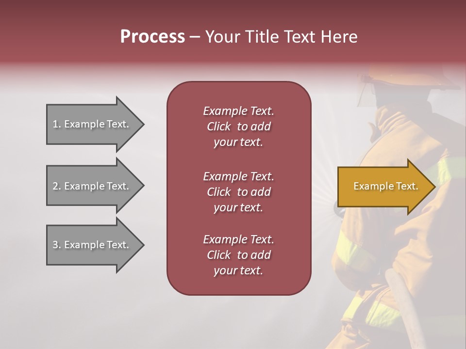 Yellow Background Gear PowerPoint Template