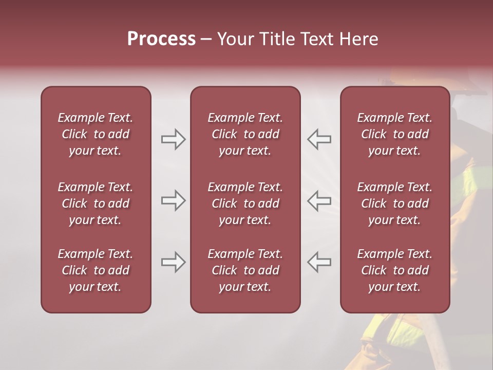 Yellow Background Gear PowerPoint Template