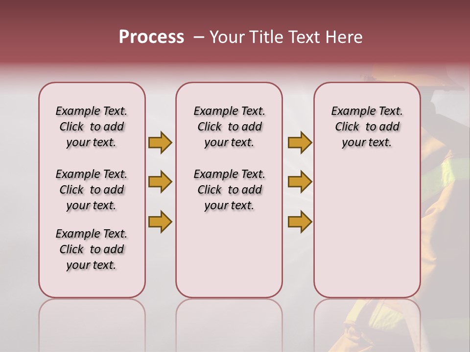 Yellow Background Gear PowerPoint Template