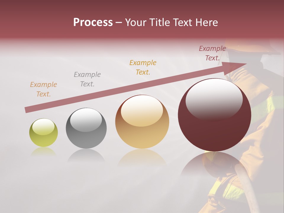 Yellow Background Gear PowerPoint Template