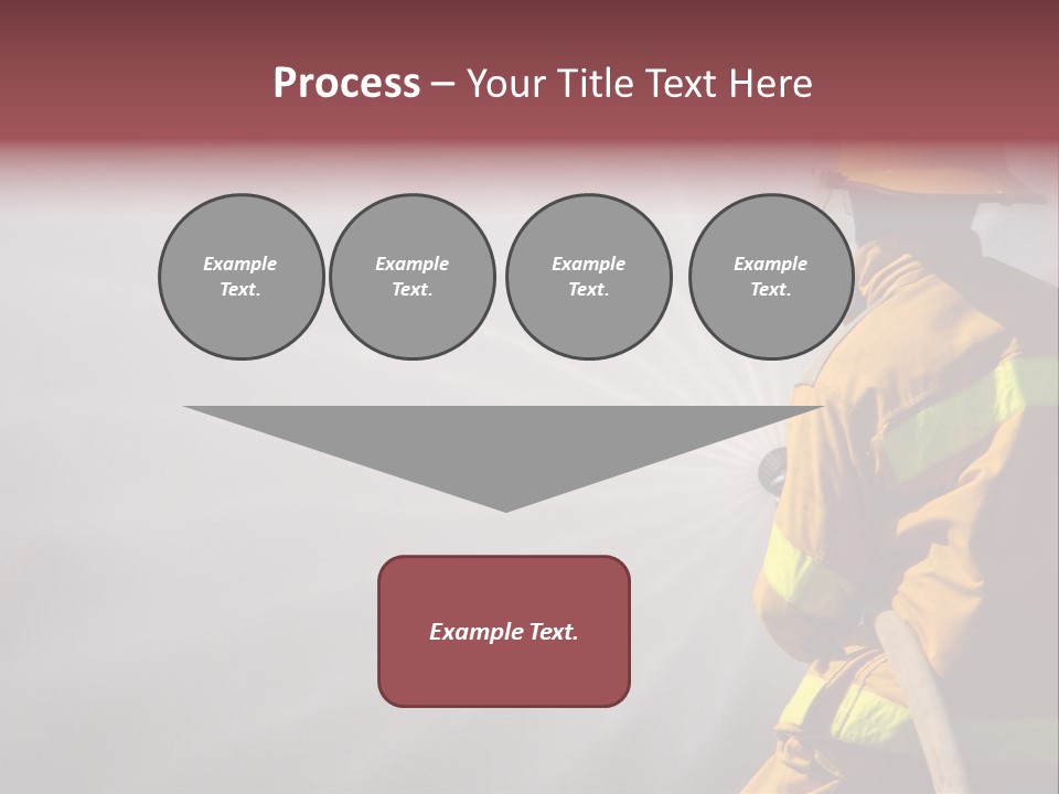 Yellow Background Gear PowerPoint Template