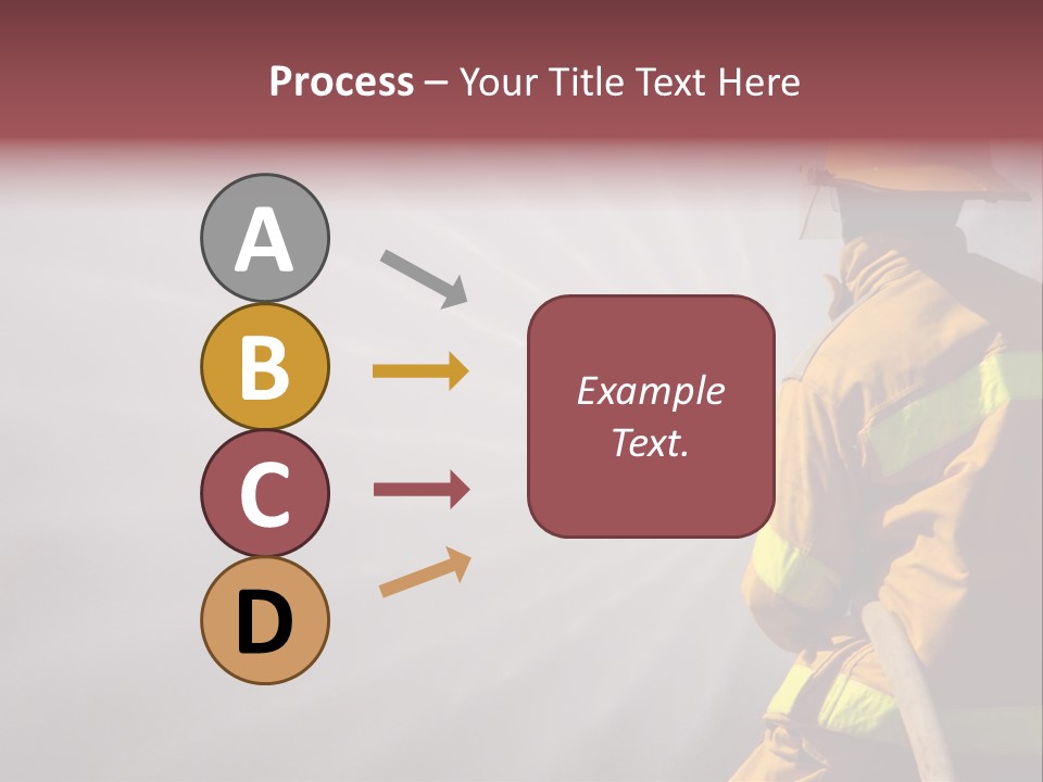 Yellow Background Gear PowerPoint Template