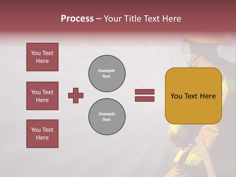 Yellow Background Gear PowerPoint Template