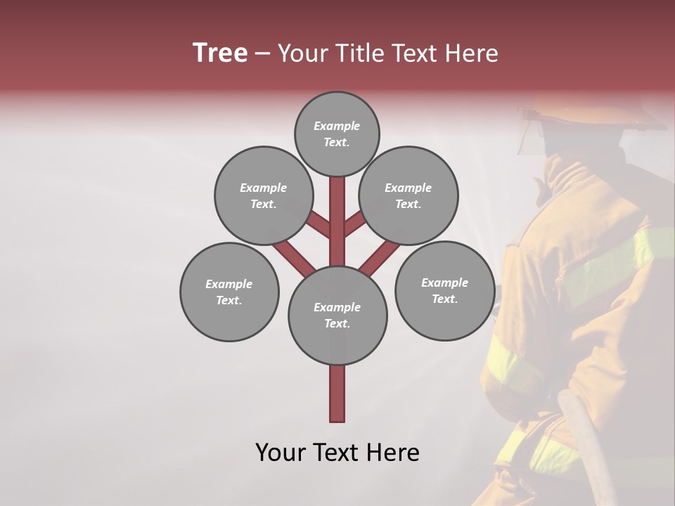 Yellow Background Gear PowerPoint Template