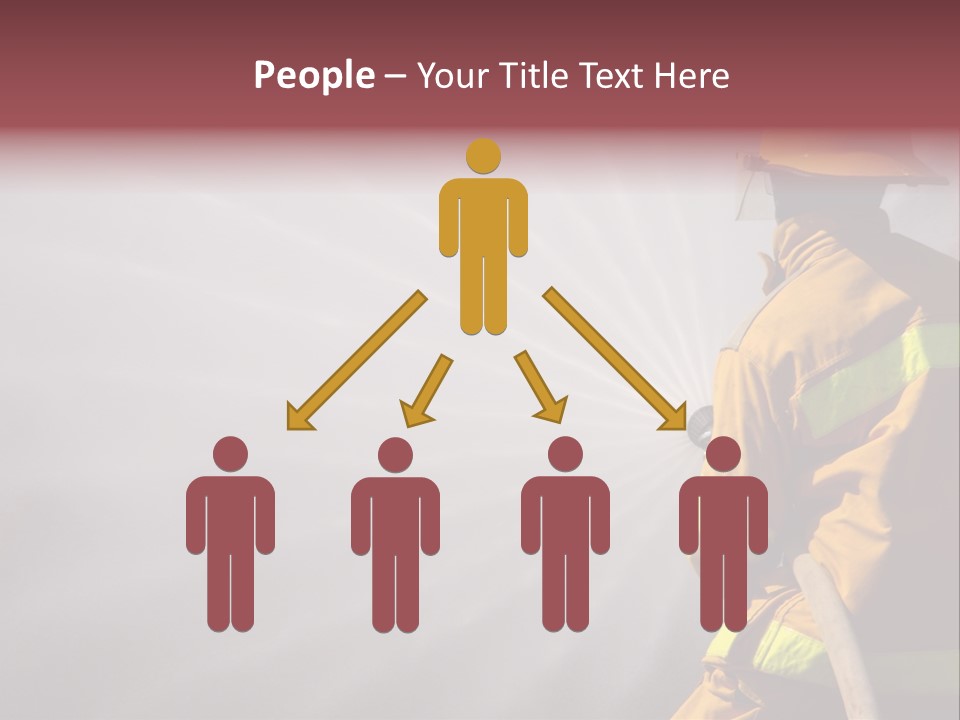 Yellow Background Gear PowerPoint Template