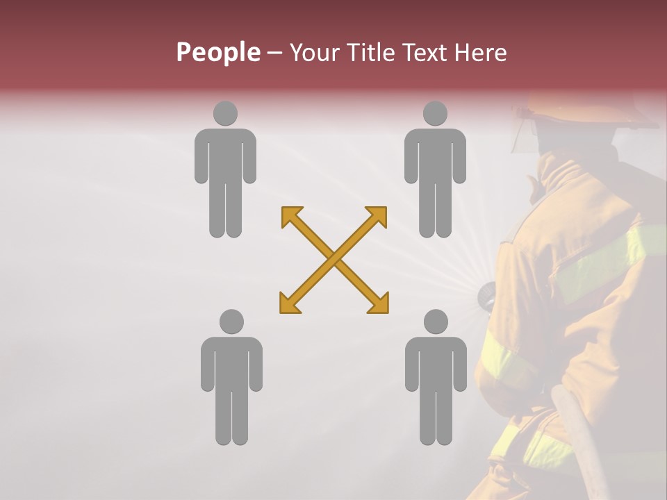 Yellow Background Gear PowerPoint Template