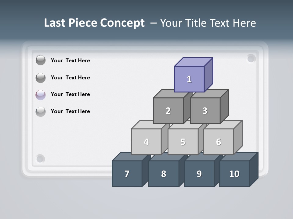 Textured Background Car Plate Isolated PowerPoint Template