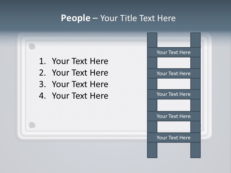 Textured Background Car Plate Isolated PowerPoint Template