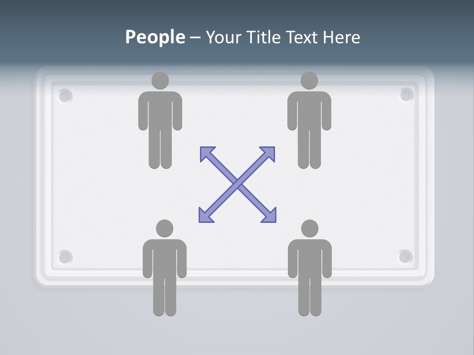 Textured Background Car Plate Isolated PowerPoint Template