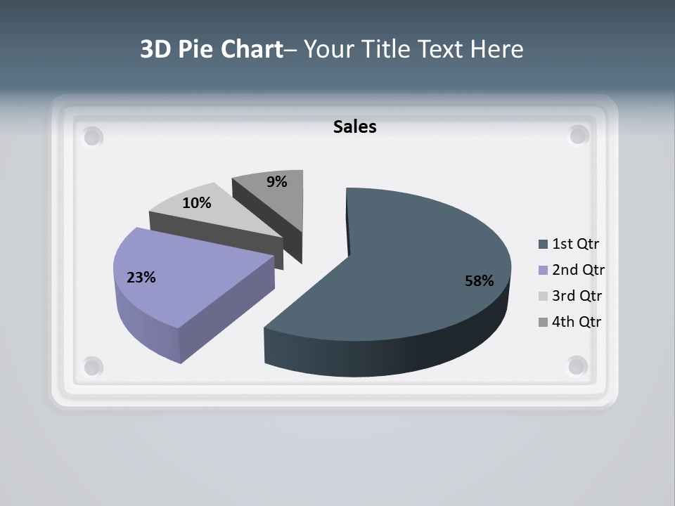 Textured Background Car Plate Isolated PowerPoint Template