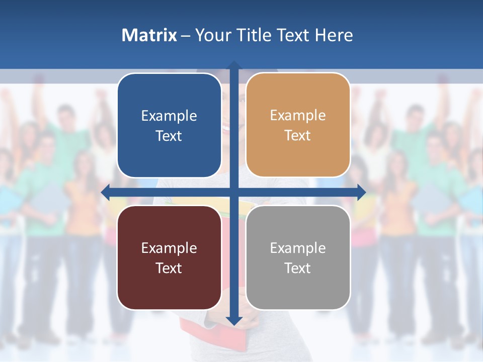 Isolated Success People PowerPoint Template