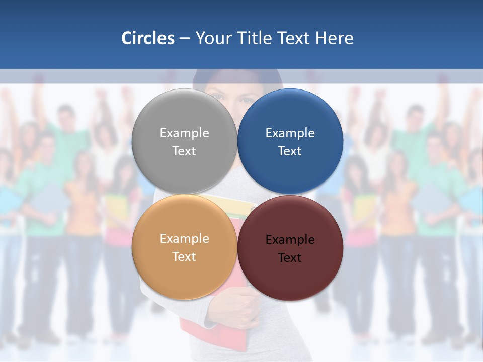 Isolated Success People PowerPoint Template