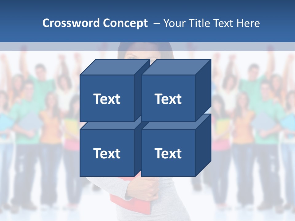 Isolated Success People PowerPoint Template