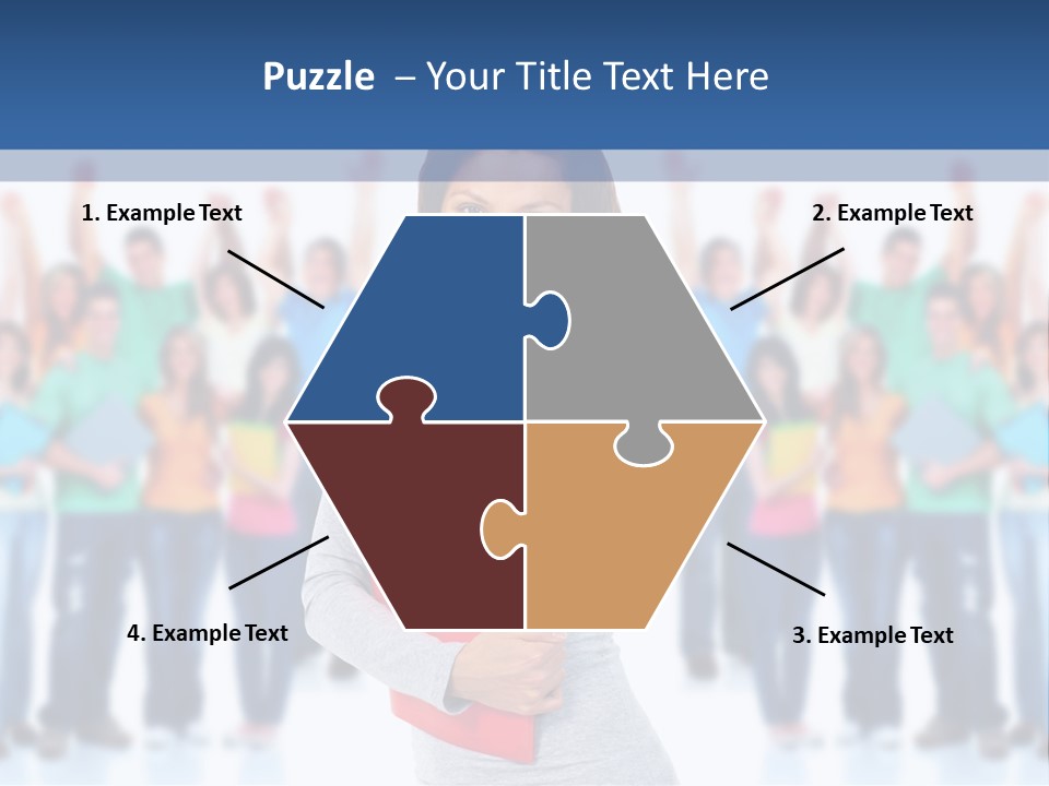 Isolated Success People PowerPoint Template