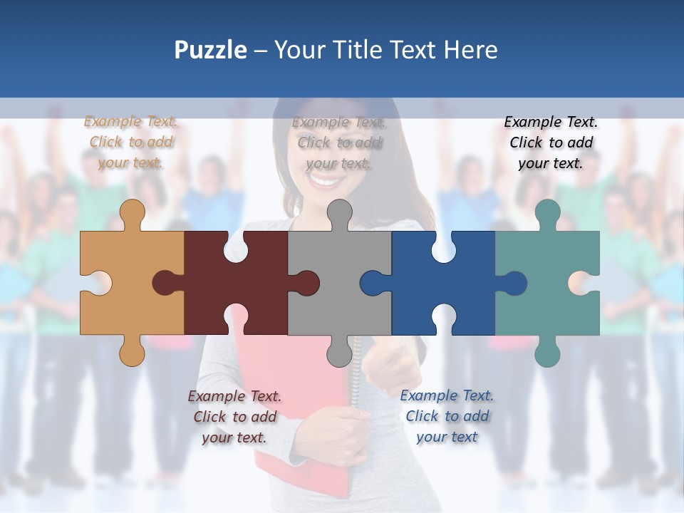 Isolated Success People PowerPoint Template