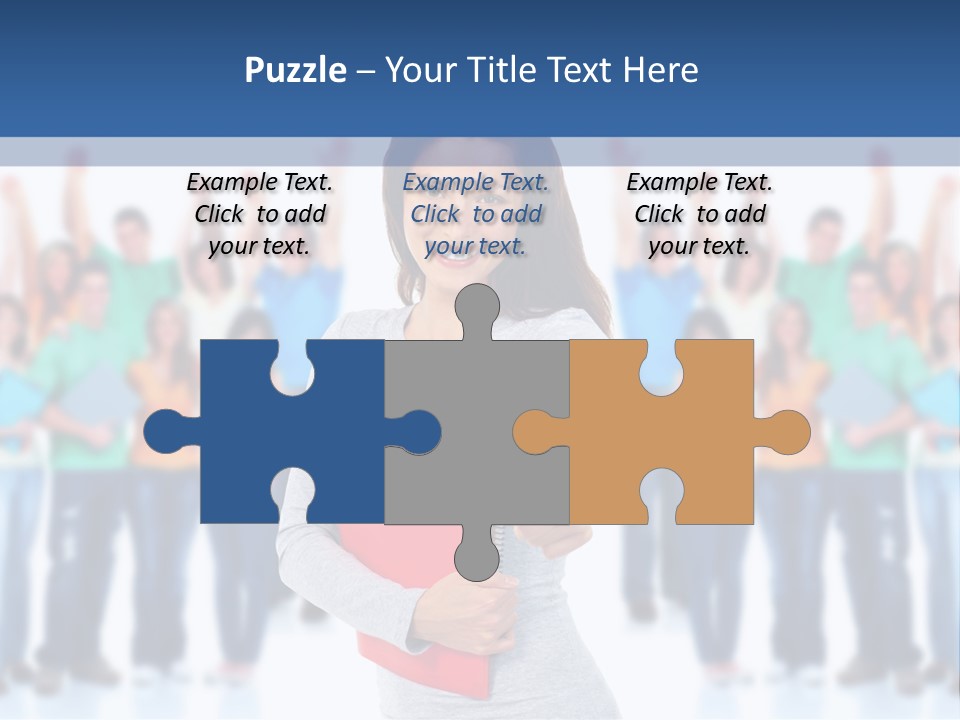 Isolated Success People PowerPoint Template