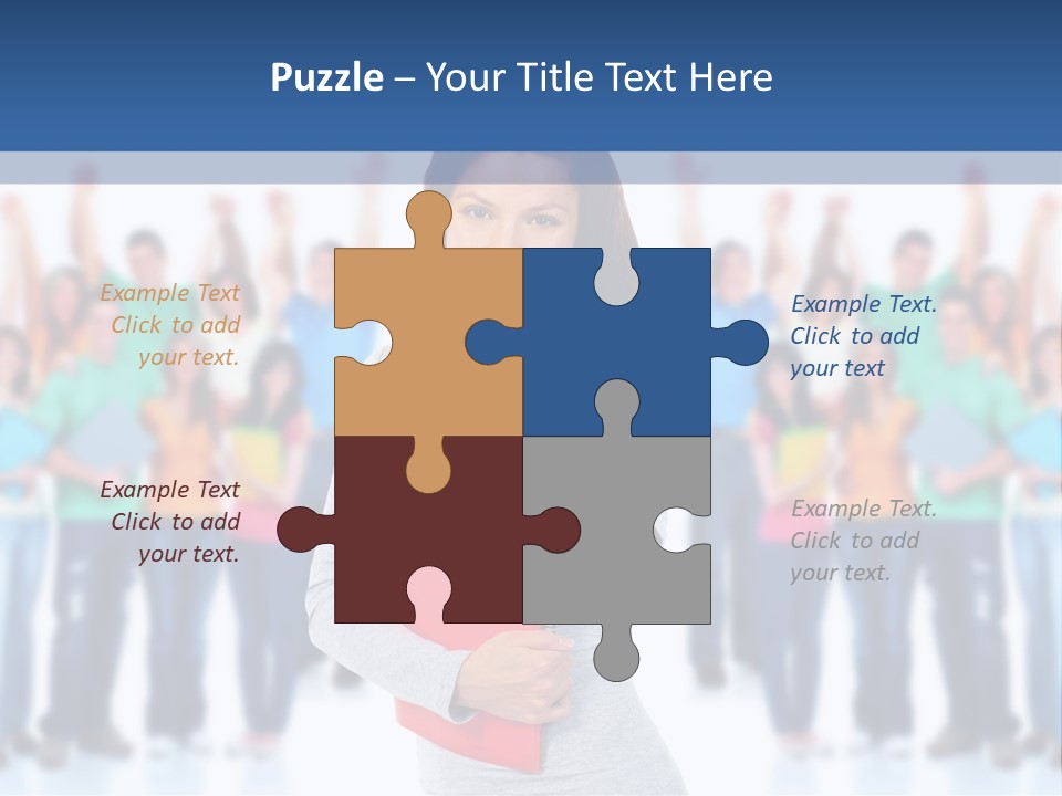 Isolated Success People PowerPoint Template