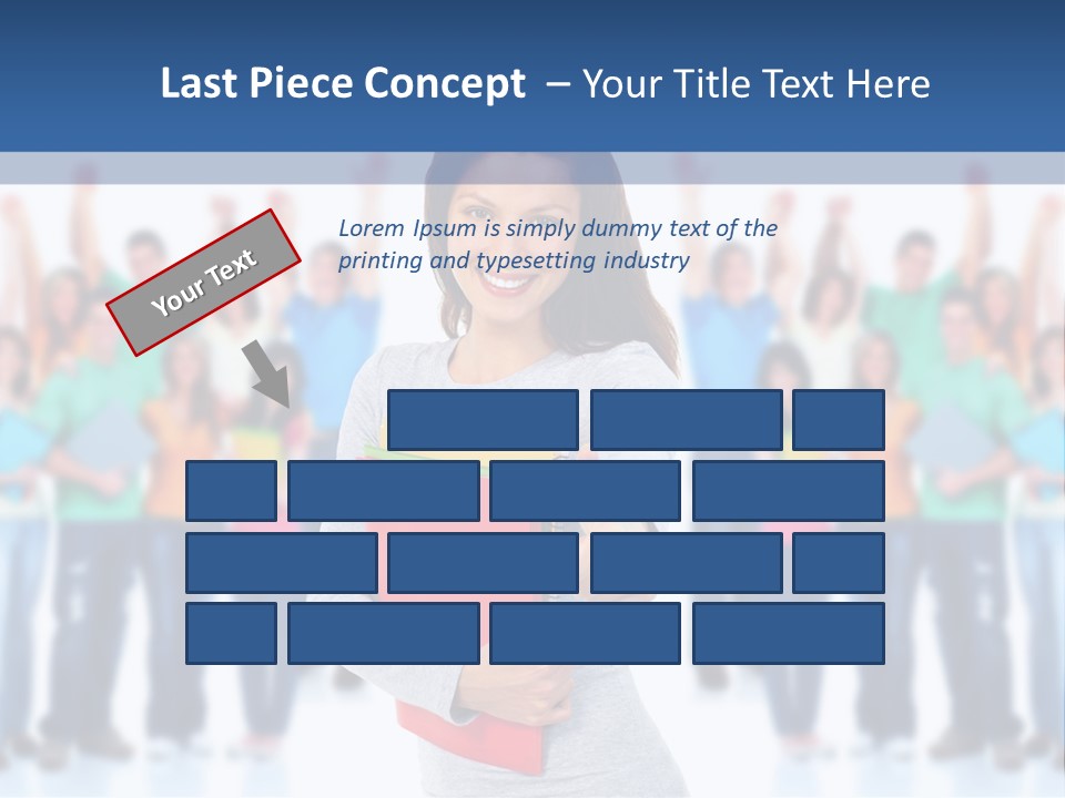 Isolated Success People PowerPoint Template