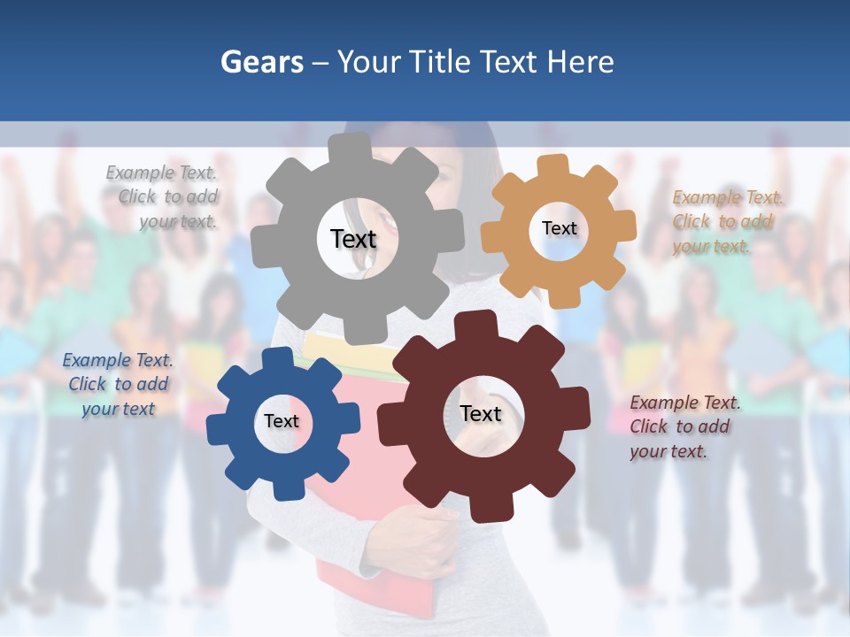 Isolated Success People PowerPoint Template