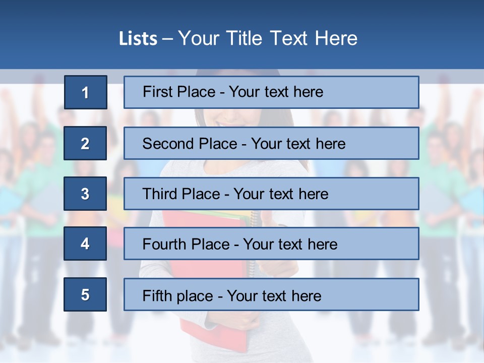 Isolated Success People PowerPoint Template