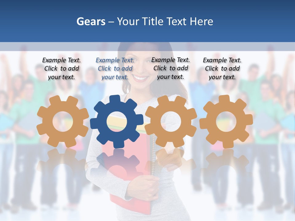 Isolated Success People PowerPoint Template