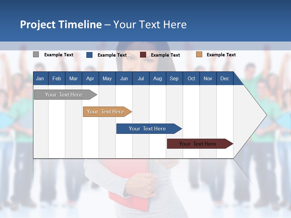 Isolated Success People PowerPoint Template