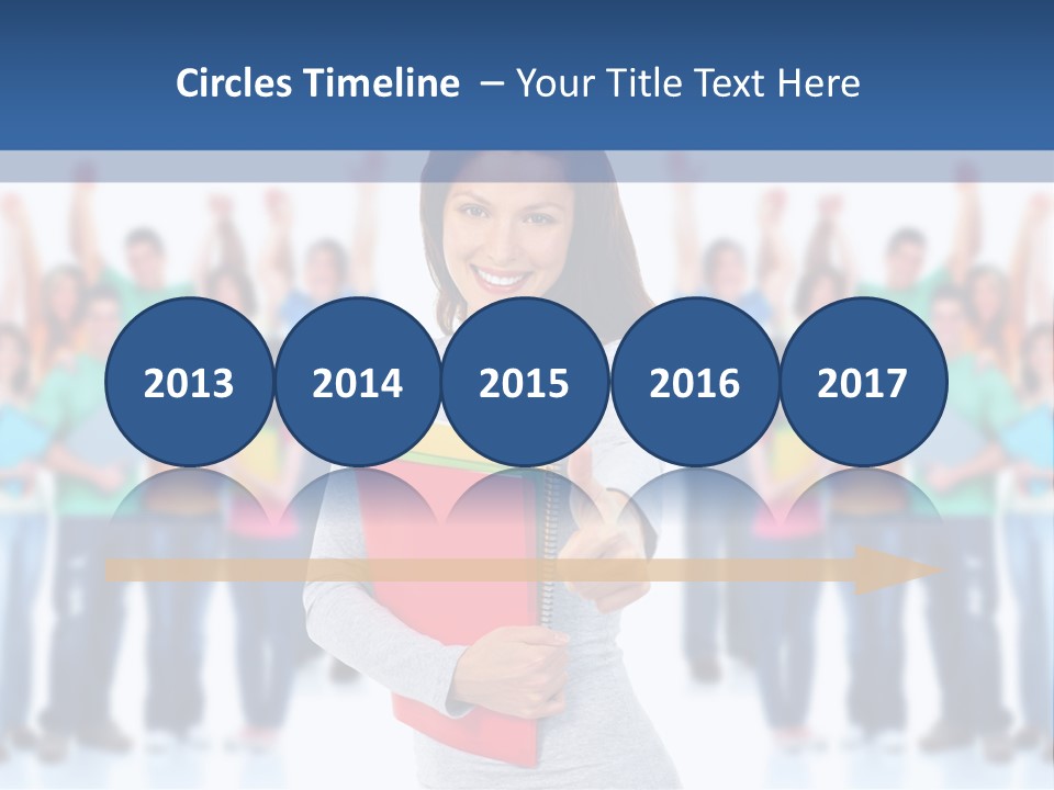 Isolated Success People PowerPoint Template