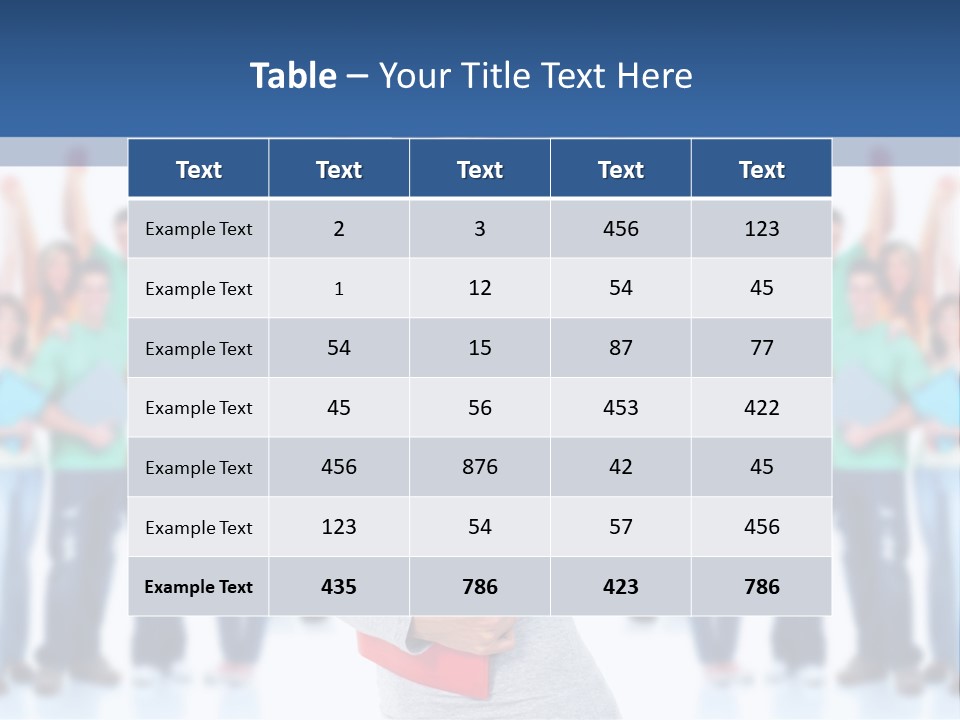 Isolated Success People PowerPoint Template