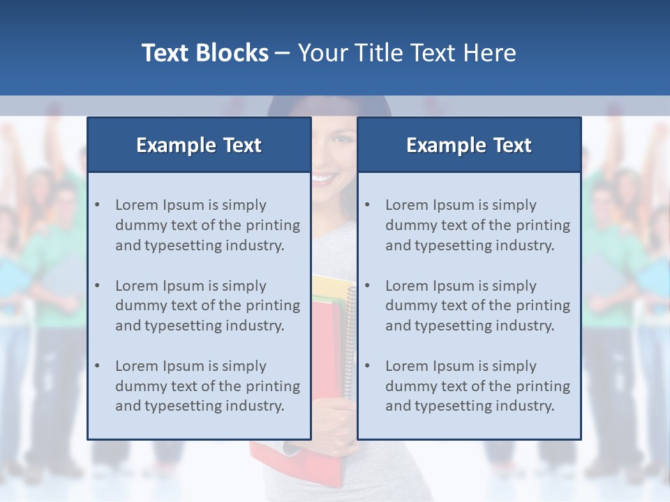 Isolated Success People PowerPoint Template