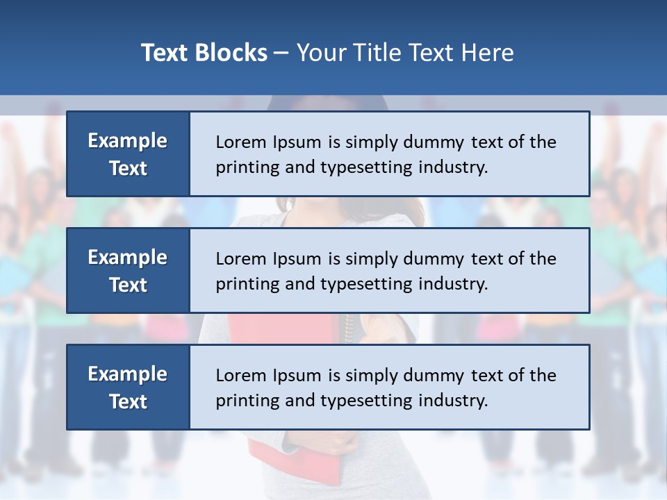 Isolated Success People PowerPoint Template
