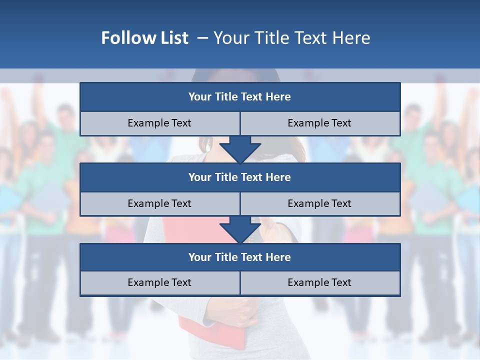 Isolated Success People PowerPoint Template