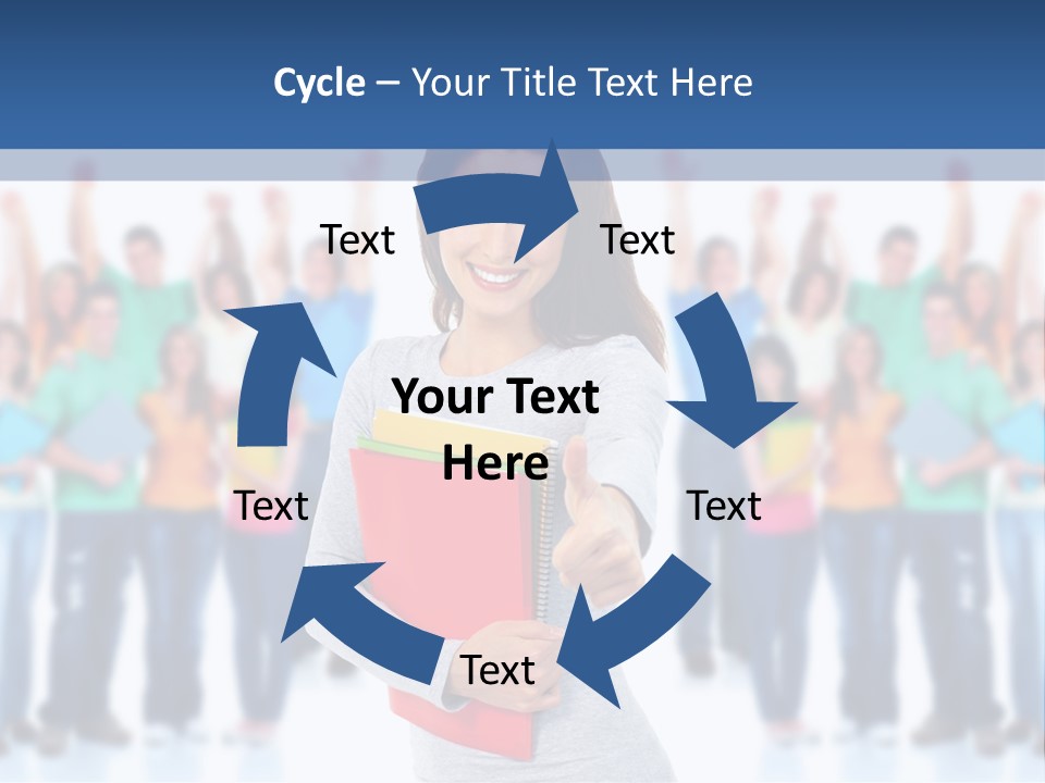 Isolated Success People PowerPoint Template