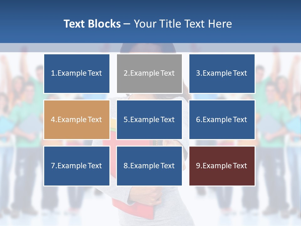 Isolated Success People PowerPoint Template
