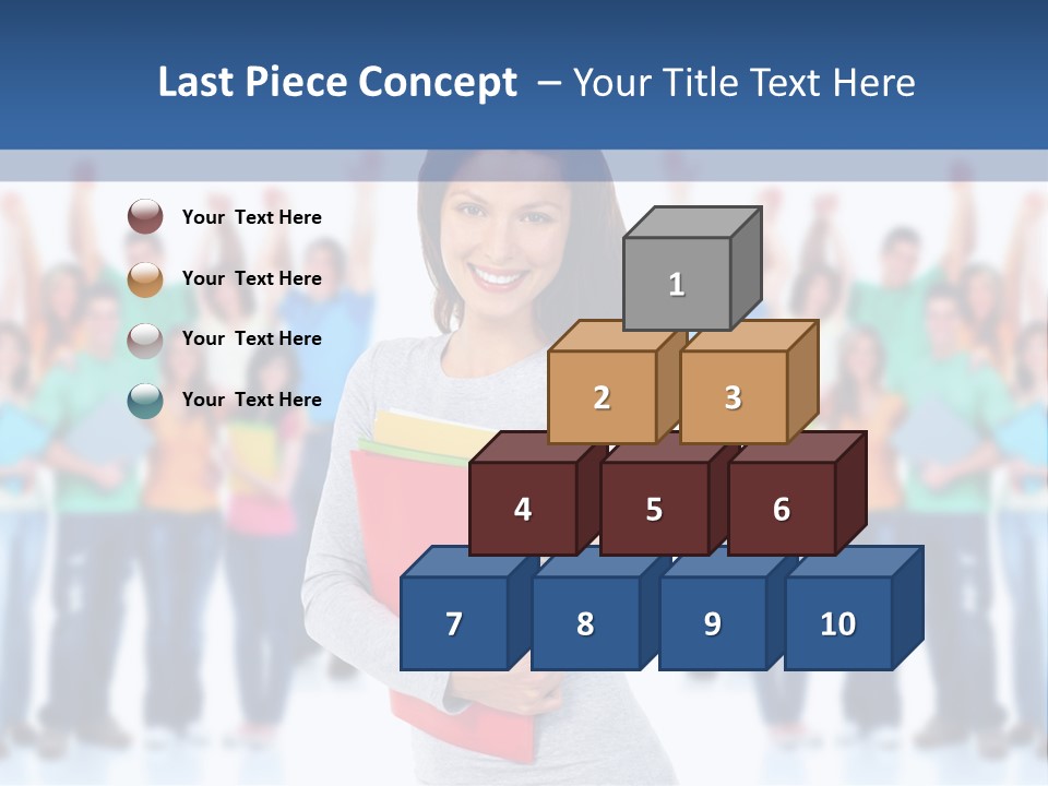 Isolated Success People PowerPoint Template