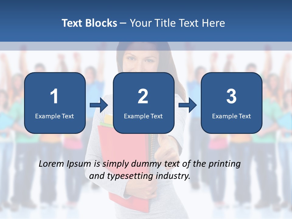 Isolated Success People PowerPoint Template