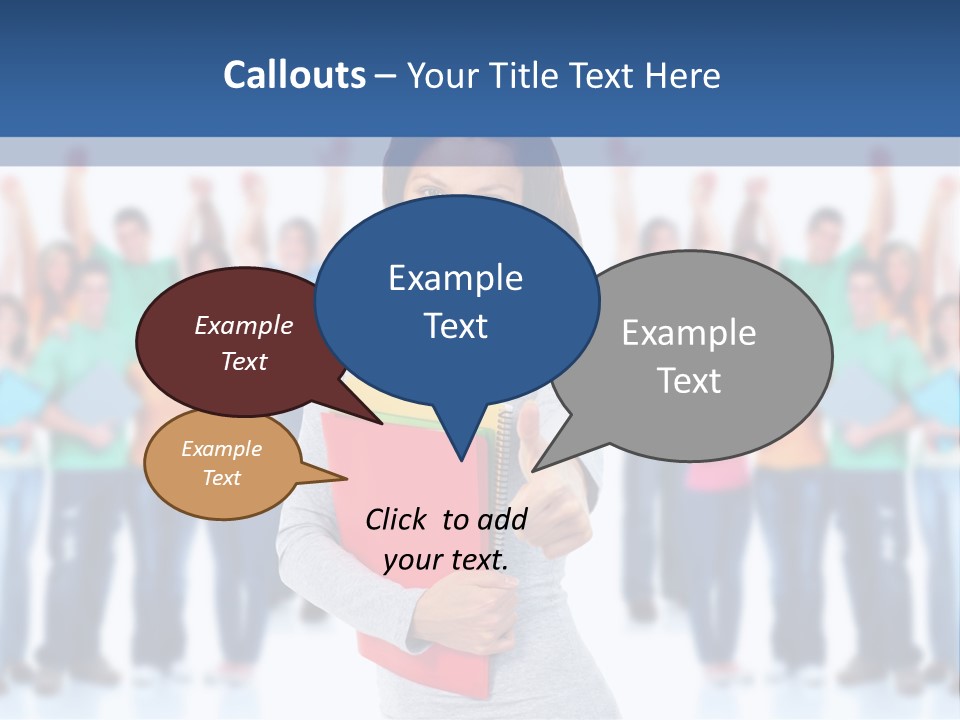 Isolated Success People PowerPoint Template